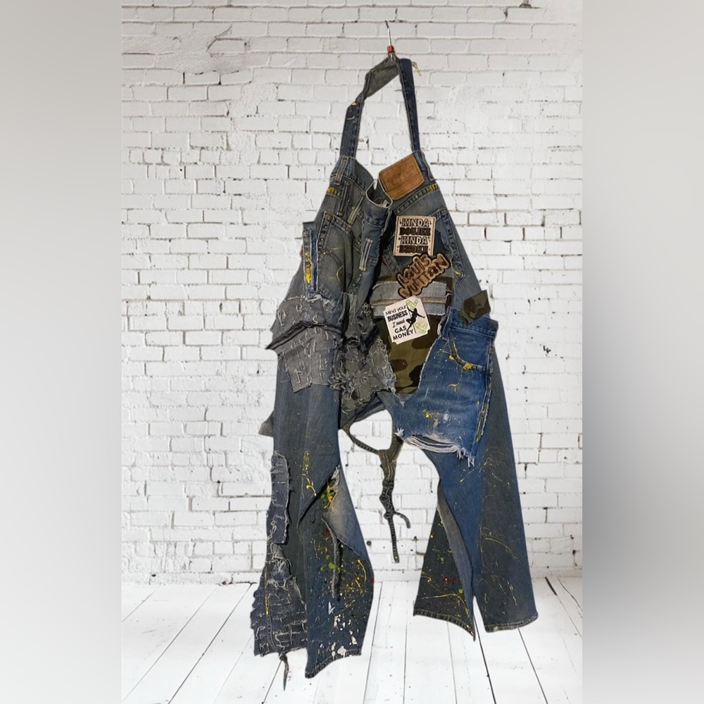 Stylish Blue Denim Jeans hobo bag